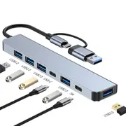7/8 In 1 USB Hub 3.0 USB C Hub Dock Station With7/ 8 Ports For MacBook/Pro/Mini