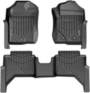 KIWI MASTER Car Floor Mat Fit for 2023+ Ranger Next Gen - 3D TPE Anti-Slip Floor Mats Custom Fit Front & Rear Liner Waterproof, All Weather Protection
