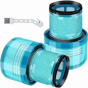 Replacement V15 Filters for Dyson V15 Detect,V15 Detect Absolute, V15 Submarine,V11 Torque Drive, V11 Animal, SV14 Cordless Stick Vacuum,Part No.970013-02,Green,2 Pack