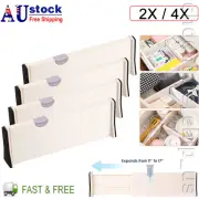 New Expandable Drawer Dividers Tie Makeup Wardrobe Separator DIY Neat Storage AU