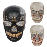 Skull Mask With Moving Jaw Scary Mask Realistic 3d Skeleton Skull Moving Jaw