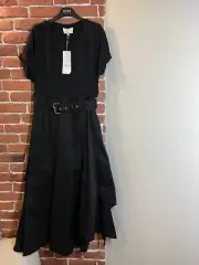 3.1 Phillip Lim Black Midi Dress Balt Size 8 S/M Authentic Tags