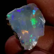 08.00Ct Original AAA+ Ethiopian "Play-Of-Color" Fire Opal Rough Natural Gemstone