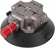 Action Camera SLR Suction Cup Mount, 4.7 Inch Aluminum Alloy Camera Car Mount, Suction Cup with 1/4 3/8 Inch Screw Hole for Cars, Boats, Buildings