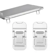 2PCS Zinc Alloy Mini Foldable Laptop Stand Portable Computer Keyboard Riser w...