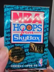 (1) Sealed Pack 1994-95 SkyBox NBA Hoops Series 1 Basketball