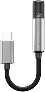 SHANLING UA MINI USB DAC with LED Light Audio Cables High Resolution 3.5mm to Type C Lossless Headphone Amplifier for Smartphones/PC/Laptops/Players