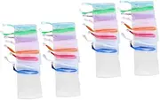 WOONEKY 2sets Hand Wash Soap Net Pouch Bar Soap Holder Saver for Face Body Handmade Saver Holder 30pcs*2 Random