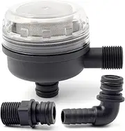 01740014A 1/2" Water Pump Strainer Fits for Xylem Flojet Water Pump,Male Threads with 1/2'' 20381-009 Elbow Hosebarb Fitting & 1/2" NPT 20381-039 Quad Demand Port Kits