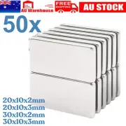 Super Strong Neodymium Magnets – 50-Piece Set (Cuboid, Block, Rectangle & Disc)
