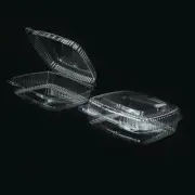 Handi Foil 6091S250 Handi-lock Single Compartment Food Container, 46 Oz, 8 X 3 X