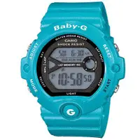 在飛比找蝦皮商城優惠-【CASIO】BABY-G 慢跑運動女孩休閒錶-藍綠色(BG