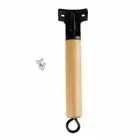 Replacement Stainless Wood Handle Grip Anti Scalding Pot Handle for Pan Cookware