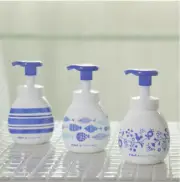 Biore u Foaming Hand Soap 8.5oz Cobalt Blue Arita ware style design with refill