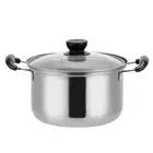 Stainless Steel Large Saucepan Pots with Lid Pans Boiling Hot
