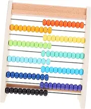 BRIGHTFUFU Set of Vintage Wooden Abacus Calculation Teaching for Children Safe for School Use