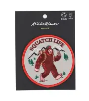 3" Sasquatch Eddie Bauer Embroidered Applique Patch Iron Sew On Clothing Badge