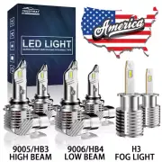 For Toyota Corolla 2001-04 6000K Led faro faro niebla bombillas combo kit blanco