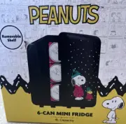 PEANUTS Snoopy Puffer Jacket Collectible Classic 4L Mini Fridge 6 Can New!