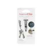 KeySmart Nano Clip Stainless Steel Silver Pocket/Purse Clip Keychain 1 pk