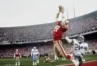 525624 DWIGHT CLARK THE CATCH FOOTBALL 16x12 WALL PRINT POSTER