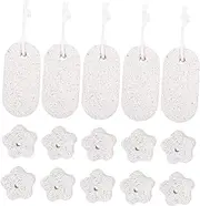 CORHAD 15Pcs Bunny Volcanic Molar Stones for Hamsters and Chinchillas Fun Teeth Grinding for Small Pets Natural Chewing Playthings for Healthy Teeth Growth