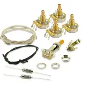 Centralab Upgrade Wiring Kit fits Les Paul Guitars w 550k Short Pots PIO caps