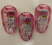 3 Packs of New Bic Soleil Twilight Disposable Razors (Total 12 Razors)