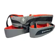 BLACK DIAMOND Steel/Lava MOMENTUM SPEED CLIMBING HARNESS Rock Wall Gym Sz L New!