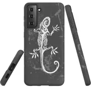 For Samsung Galaxy S21 FE Case Armour Cover, Lizard