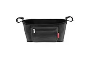 Skip Hop Grab and Go Stroller Organiser - Black / Grey Stripe