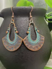 2” Earring Set Bronze-tone Boho Dangle Drop New Free Ship A3559