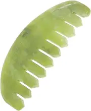 EXAOMBLE Jade Massage Comb Creative Handheld Scalp Massager Tool for Invigorating Relaxation Durable Jade Material for present for Friends and Family