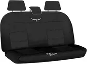 Sperling RM Williams RMW Longhorns Jacquard Black Rear Universal Car Seat Cover