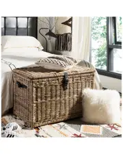 JONATHAN Y Designs Michael Wicker Storage Trunk