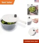 Prepworks by Progressive Salad Spinner with Handle - 2.5 Quart Gray