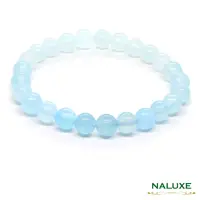 在飛比找momo購物網優惠-【Naluxe】海藍寶 海水藍寶石 漸層色開運手鍊(高冰透藍