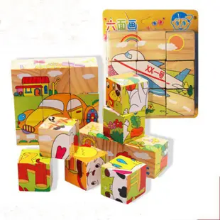 兒童透視木製表面9塊拼圖益智玩具【IU貝嬰屋】
