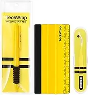 TECKWRAP Scraper Crafting Tool Set - 3 PCS Vinyl Scraper Tool Include Vinyl Pin Pen, Tweezers and Vinyl Squeegee for Vinyl Iron-on Projects
