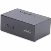 StarTech.com 2-Port Dual-Monitor DisplayPort KVM Switch, 4K 60Hz, 2x USB 5Gbps Ports, Hotkey/Push-Button Switching, TAA Complian