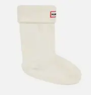 Hunter Original Kids Boots Socks Cream XS Fleece (5/7) New