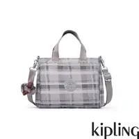 在飛比找momo購物網優惠-【KIPLING官方旗艦館】輕灰蘇格蘭紋多袋手提包-KANA