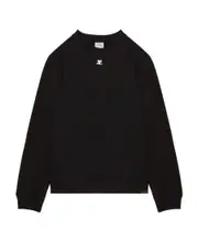 logo-patch cotton sweatshirt XL Black