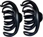 BAZEITFLOW 2pcs Large Retro Tortoise Hair Clamps Elegant Hair Clip for Women for Styling Outfit