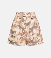 [Isabel Marant] Isabel Marant Eliano high-rise denim shorts AU 16 neutrals