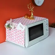AFGYASW Microwave Oven Covers with Storage Bag Oil-Proof Dust Cover for Microwave Oven Dust Proof Cover Kitchen Accessories