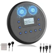 CD Player Portable, Rechargeable Portable CD Player with Built-in Speakers,