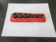 Snap-on Tools USA NEW 7-Piece 3/8" Drive SAE Shallow 12-Point Socket Set 207FY