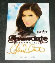 2016 Benchwarmer ALISON WAITE Dreamgirls Preview DREAMDATE Copper Auto/3 PLAYBOY