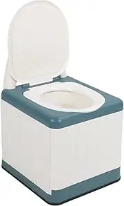 Bedside Commode Chair,Folding Portable Toilet with Strong Load-Bearing,Comfortable Chair with Wide Seat for Adults, Elderly, Pregnancy, Bedside Mobile Toilet, Default